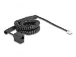 Delock Telefon csavart kábel RJ11 apa - RJ45 anya fekete színű 5 m (90114)