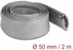 Delock Befont karmantyú zipzáras szorítóval hőállóság egészen 2 m x 50 mm-es szürke (20832) (20832)