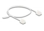 Delock RJ45 hálózati kábel Cat. 6 UTP ultravékony 0, 5 m fehér rövid csatlakoztatókkal (80773) (80773)