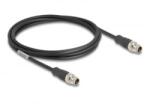 Delock Kábel M12 X kódolt 8 tűs apa - apa PVC 2 m (80864) (80864)