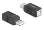 Delock USB 2.0 adapter A-típusú USB apa B-típusú USB anya (67202) (67202) - aqua
