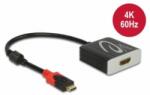 Delock Aktív USB Type-C - HDMI átalakító 4K 60 Hz (HDR) (65400) - aqua