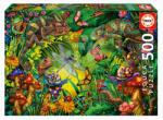 Educa Puzzle Colourful Forest Educa 500 piese și lipici Fix (EDU19551) Puzzle