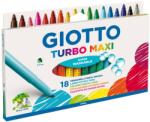 GIOTTO Carioca lavabila, varf 5mm, 18 culori/blister, GIOTTO Turbo Maxi (GT-000076300)