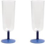 &k amsterdam set de pahare de șampanie mingle blue 250 ml 99KK-KBU7I8_MLC (354.08) Pahar