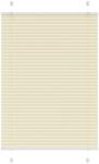 vidaXL pliszírozott redőny krém 100x150 cm szövetszélesség 99, 4 cm (4015296)