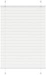 vidaXL pliszírozott redőny Fehér 100x100 cm szövetszélesség 99, 4cm (4015483)