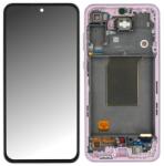 Samsung GH82-34308A Gyári Samsung Galaxy A55 OLED kijelző érintővel levendula kerettel, előlap (Levander) (GH82-34308A)