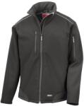 RESULT Férfi Ripstop Soft Shell légáteresztő kabát L barna|fekete|zöld