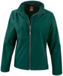 RESULT Női Softshell Premium 3 rétegű teljesítmény kabát (vízálló, szélálló és 2XL zöld