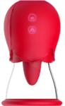 Passion labs Вагинален и клиторен стимулатор "cerise red" 12 см