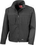 RESULT Férfi Softshell Premium 3 rétegű teljesítmény kabát (vízálló, szélálló és 4XL fekete