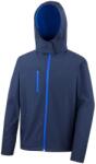 RESULT Core Mens Lite kapucnis Softshell kabát XL kék