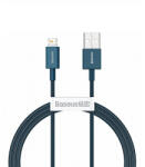 Baseus Superior Series USB-A to Lightning adatkábel, töltőkábel, kék (20W, 2.4A, 1m, CALYS-A03)