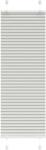 vidaXL pliszírozott redőny világosszürke 50x100 cm szövetszélesség (4015320)