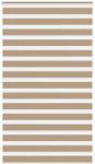 vidaXL zebrafüggönnyel homokbarna szövetszélesség 130, 9 cm poliészter (4014606)