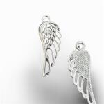 Gyöngy alkatrész medál fém angyalszárny 30 x 9 mm 1db