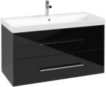 Villeroy & Boch Villeroy & Boch Avento fürdőszobai alsószekrény 2 fiókos crystal black A89200B3 (A89200B3)