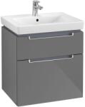 Villeroy & Boch Villeroy & Boch Subway 2.0 fürdőszobai alsószekrény 2 fiókos glossy grey A90900FP (A90900FP)