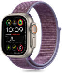 Apple Watch 4-6, SE, SE (2022) (38 / 40 mm) / Watch 7-9 (41 mm) / Watch 10 (42 mm), textíl pótszíj, nylon, állítható, légáteresztő, TP Nylon, lila