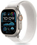Apple Watch 4-6, SE, SE (2022) (42 / 44 mm) / Watch 7-9 (45 mm) / Watch 10 (46 mm) / Watch Ultra 1-2 (49 mm), textíl pótszíj, nylon, állítható, légáteresztő, TP Nylon, szürke