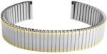 EmBexy Fém óraszíj FIXO 6051, 20 mm, bi-color, arany és ezüst - flexibilis és rugós kialakítással