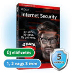 G DATA Internet Security HUN 5 Felhasználó 1 év online vírusirtó szoftver (C1002ESD12005)