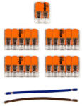 Creative-Cables WAGO csatlakozókészlet kompatibilis 2x kábellel 7 lyukú mennyezeti rózsához (KMOR207)