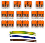 Creative-Cables WAGO csatlakozókészlet 3x kábellel kompatibilis 8 lyukú mennyezeti rózsához (KMOR308)