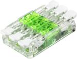 TRACON Clemă de legături fără şurub, transparentă, care se deschide 0, 5-4(2, 5)mm2, 32A, 400VAC 3P (RVOGTT33)