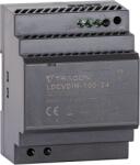 TRACON Alimentator cu montaj pe șină DIN, cu ieșire de CC reglabilă 90-264VAC, 3A/DC24V, 3, 83A/92W (LDCVDIN-100-24)