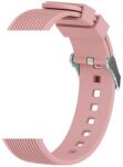 DEVIA DELUXE SPORT pótszíj (univerzális, 20 mm, szilikon, állítható, csíkos minta) RÓZSASZÍN Samsung Galaxy Watch 42mm (SM-R810N), Huawei Watch GT 2 42mm, Samsung Galaxy Watch Active 2 44mm ( (ST326202)