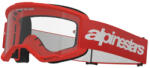  Alpinestars cross szemüveg Vision 3 Wordmark | Piros - víztiszta lencsével