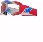  Alpinestars cross szemüveg Vision 5 Corp | Piros-Fehér-Kék - víztiszta lencsével