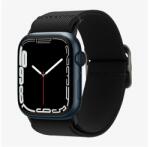 Spigen FIT LITE pótszíj (egyedi méret, textil, állítható) FEKETE Apple Watch Series 2 42mm, Apple Watch Series 3 42mm, Apple Watch Series 4 44mm, Apple Watch Series 5 44mm, Apple Watch Series 6 (AMP02286)