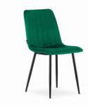 LEOBERT Scaun bucatarie/living, Artool, Lava, catifea, metal, verde si negru, 43x51x90 cm (3463_1)