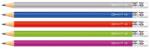 Connect Grafitceruza HB, radíros, színestestű, Connect 72 db/csomag, (105569)