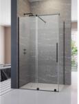 Radaway Furo Black KDJ szögletes fekete zuhanykabin 90x80 átlátszó balos (10104472-54-01L-10110430-01-01-10113080-01-01)