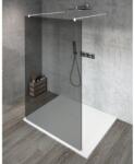 SAPHO VARIO WHITE Szabadon álló zuhanyfal merőleges merevítőkkel, füst üveg, 700mm (GX1370GX2215) - groszmann