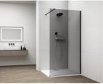 SAPHO ESCA BLACK MATT Walk-in zuhanyfal, falra szerelhető, füst üveg, 1400mm (ES1214-02)