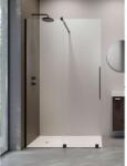 Radaway Furo Black Walk-in fekete zuhanyfal 110 átlátszó jobbos (10106588-54-01R-10110544-01-01)