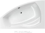 M-Acryl Claudia aszimmetrikus akril kád 150x100 jobbos + Ajándék kádláb és peremrögzítő (12457-15570)