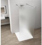 SAPHO ESCA CHROME Walk-in zuhanyfal, szabadonálló, matt üveg, 1300mm (ES1113-05)
