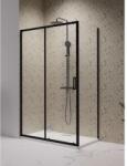 Radaway Premium Pro Black KDJ szögletes fekete zuhanykabin 130x70 átlátszó jobbos (1015130-54-01R-1016070-54-01)