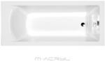 M-Acryl Fresh egyenes akril kád 180x80 + Ajándék kádláb és peremrögzítő (12123-15570)