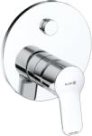 Kludi Pure&Easy falsík alatti kád/zuhany csaptelep PUSH & SWITCH funkcióval, visszafolyásgátló nélkül (377590565)