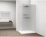 SAPHO ESCA WHITE MATT Walk-in zuhanyfal, falra szerelhető, flutes üveg, 1300mm (ES1313-03)