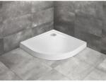 Radaway Doros Stone A íves zuhanytálca előlappal 90x90 antracit, ajándék szifonnal (SDRA9090-05-64S)