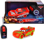 Jada Toys Verdák: Villám McQueen foszforeszkáló távirányítós RC játékautó 15cm (JADA1006)