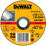 DEWALT DT42340Z-QZ rozsdamentes acél vágótárcsa 125 x 1, 2 x 22, 23 mm (DT42340Z-QZ)